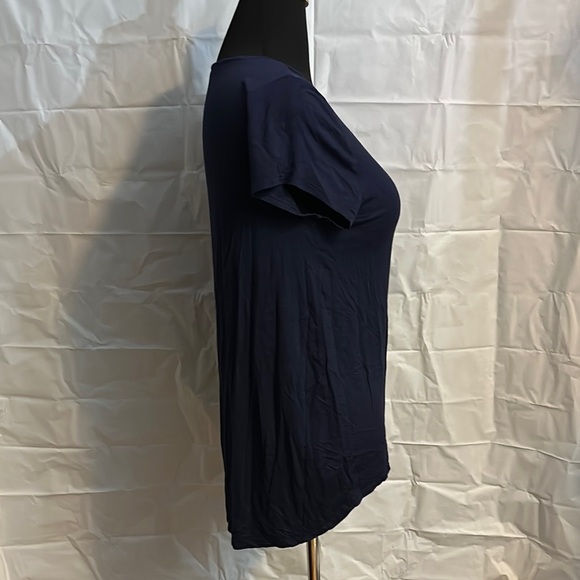 Navy Blue Women's V-Neck Top - Picture 5 of 5